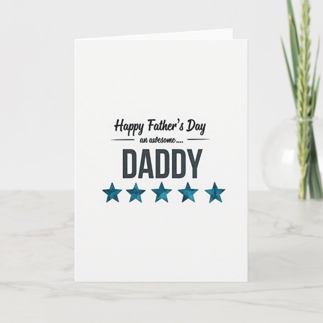 Tarjeta Estrella Azul de Papás Geniales (Anverso)