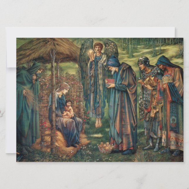 Tarjeta Estrella de Belén (por Edward Burne-Jones) (Anverso)