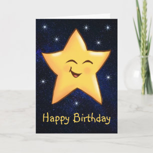 Tarjeta Estrella de cumpleaños