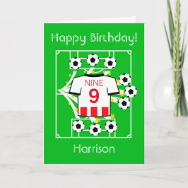 Tarjeta Estrella de fútbol (franjas roja y blanca - Sheffi