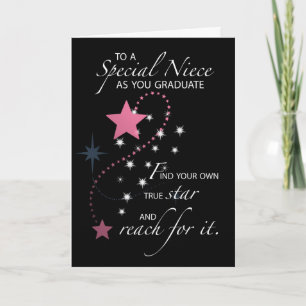 Tarjeta Estrella de graduación de sobrina
