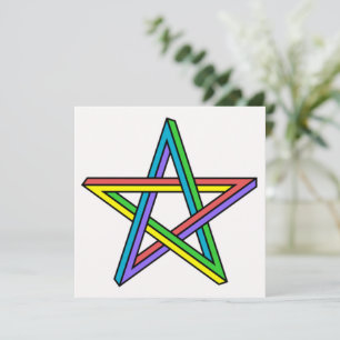Tarjeta Estrella de ilusión óptica
