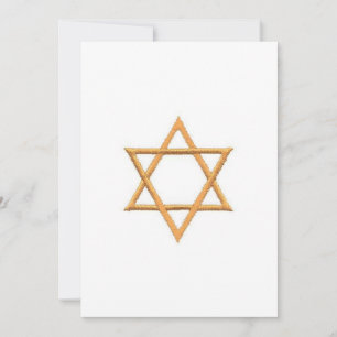 Tarjeta Estrella de la Pascua de David