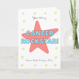 Tarjeta Estrella de la rock del cáncer se cuelga ahí se ll