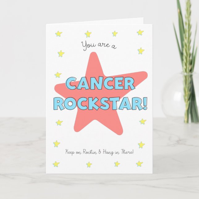 Tarjeta Estrella de la rock del cáncer se cuelga ahí se ll (Anverso)