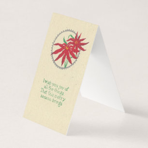 Tarjeta Estrella de Navidad alegre impresión en bloque de