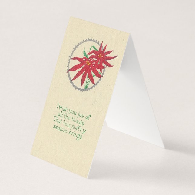 Tarjeta Estrella de Navidad alegre impresión en bloque de  (Anverso)
