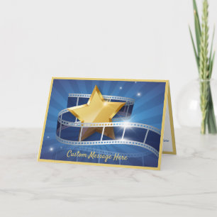 Tarjeta Estrella de Oro de Hollywood Película Personalizad