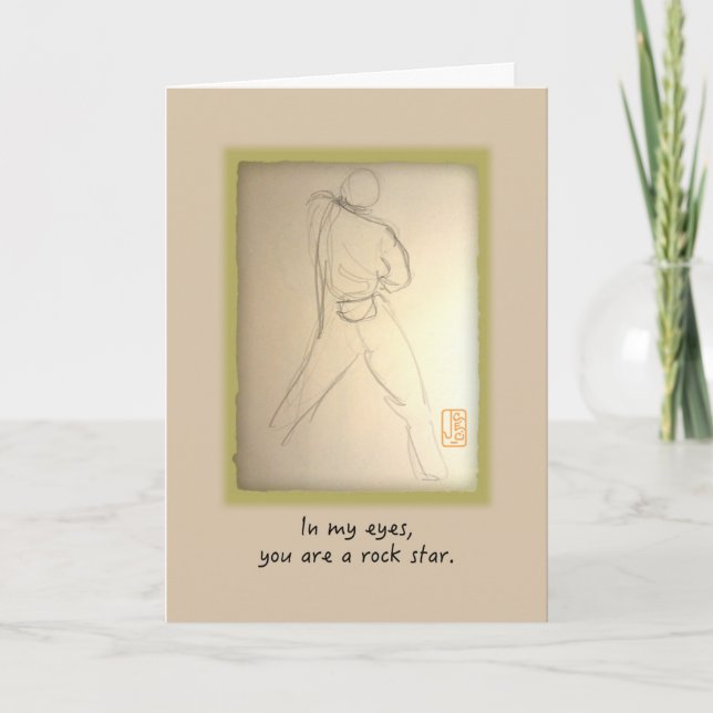 Tarjeta Estrella De Rock Para Él Cumpleaños (Anverso)