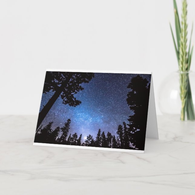 Tarjeta Estrella del bosque que mira un placer de la (Anverso)