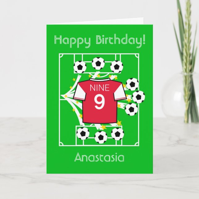 Tarjeta Estrella del fútbol (Arsenal rojo) (Anverso)