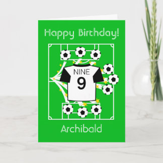 Tarjeta Estrella del Fútbol (Mangas Blancas y Negras)