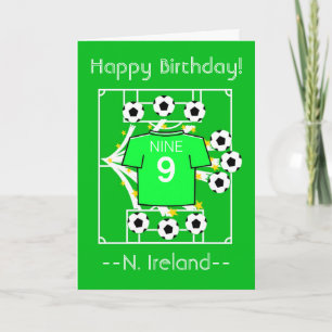 Tarjeta Estrella del Fútbol (Verde - Irlanda del Norte) Ta