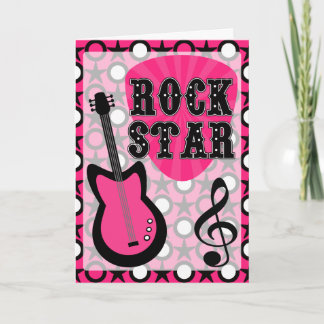 Tarjeta Estrella del rock