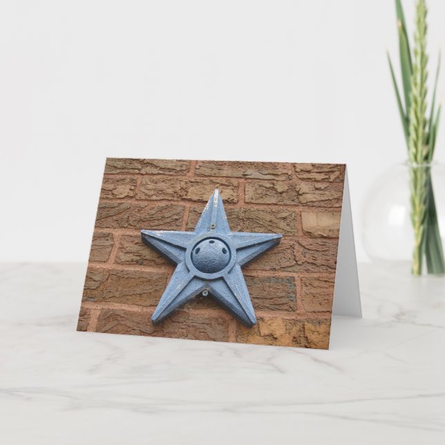Tarjeta Estrella en una pared de ladrillo (Anverso)