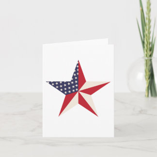 Tarjeta Estrella estadounidense Notecards