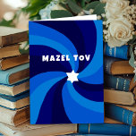 Tarjeta Estrella moderna de Swirl de David MAZEL TOV Bar M<br><div class="desc">Perfecta tarjeta de felicitación para enviar un murciélago mitzvah, bar mitzvah, boda u otra celebración judía! La mano hizo arte para ti. ¡TODO PERSONALIZABLE! Haga clic en "Personalizar" para editar el texto. Haga clic en "editar usando la herramienta de diseño" para ajustar las fuentes, colores y colocaciones. El diseño también...</div>