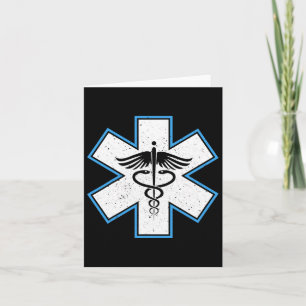 Tarjeta Estrella Paramédica Emt - Caduceus Ems Primer Resp