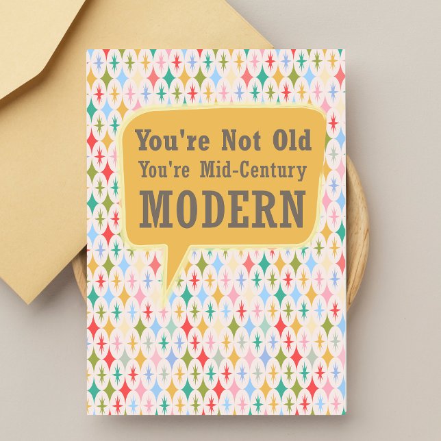 Tarjeta Estrella retro moderna divertida a mediados del si (Subido por el creador)