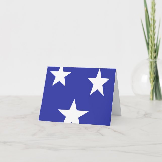 Tarjeta Estrellas blancas en azul (Anverso)