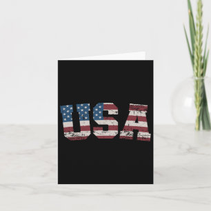 Tarjeta Estrellas De Bandera De Estados Unidos Y Bandas Pa