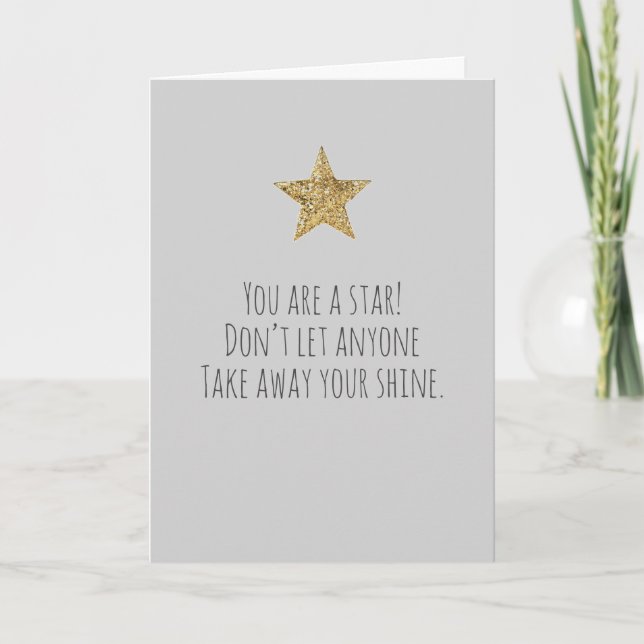 Tarjeta Estrellas de citas inspiradoras (Anverso)