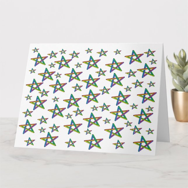 Tarjeta Estrellas de cumpleaños (Planta pequeña)