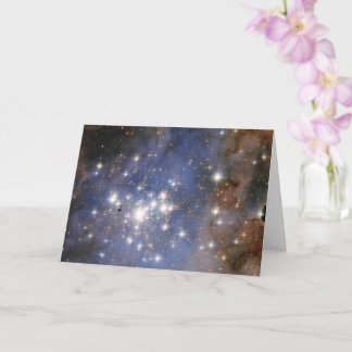 Tarjeta Estrellas de diamantes en el espacio de burbujas d