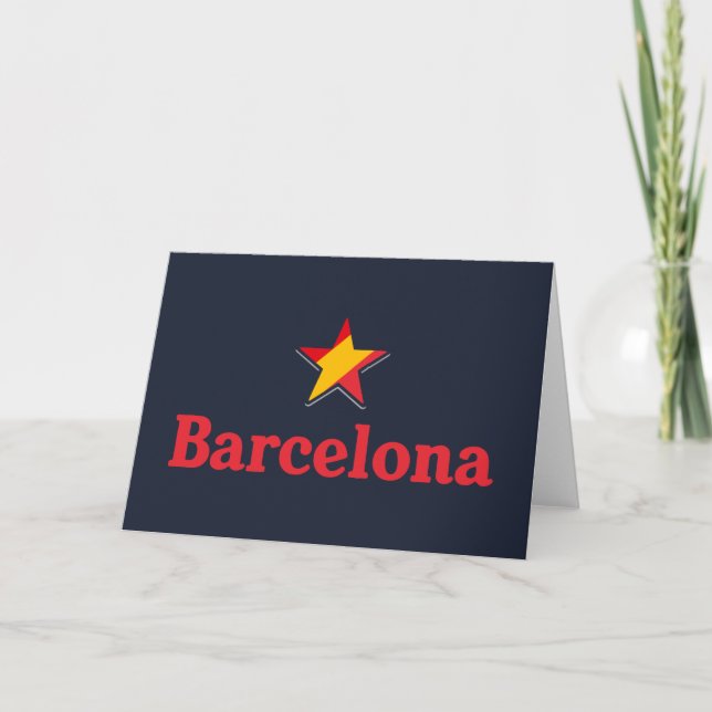 Tarjeta Estrellas de España – Barcelona (Anverso)