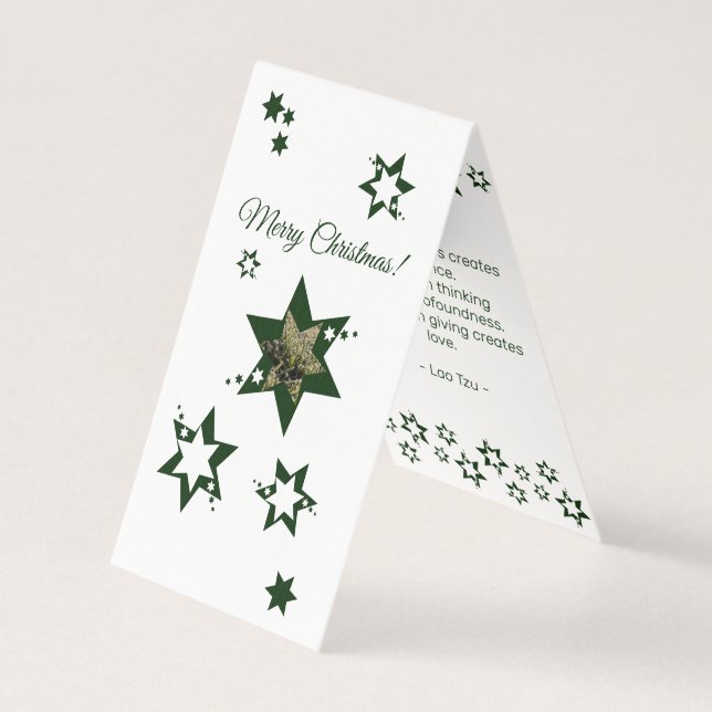 Tarjeta Estrellas de Navidades del Servicio Promocional de (Anverso)