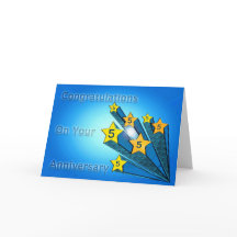 Estrellas de tiro de Personalizable de aniversario