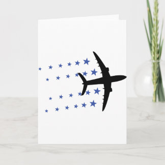 Tarjeta estrellas del avión