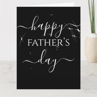 Tarjeta Estrellas del Día del Padre Feliz en Personalizado