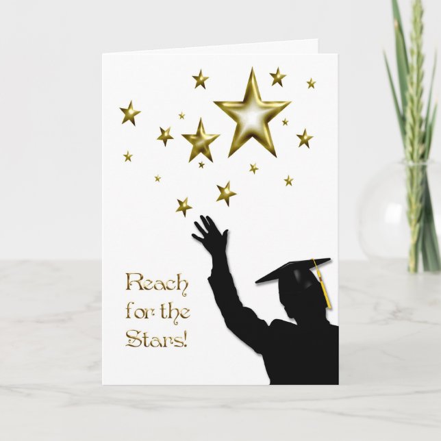 Tarjeta Estrellas masculinas graduadas (Anverso)