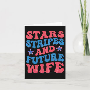 Tarjeta Estrellas Rayas Y Futuro Esposa 4 De Julio Chelore