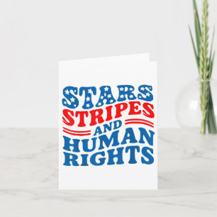 Tarjeta Estrellas Y Derechos Humanos