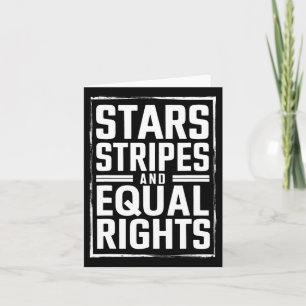 Tarjeta Estrellas Y Derechos Igualitarios 4 De Julio Femin
