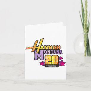 Tarjeta Estreno de la serie Hannah montana 20 años