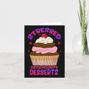 Tarjeta Estrés Pero Ama Más Postres Destacan Conciencia