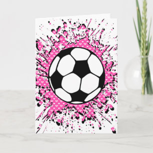 Tarjeta estribillo de fútbol.