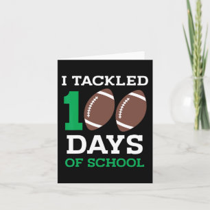 Tarjeta Estudiante de 100 días en la escuela