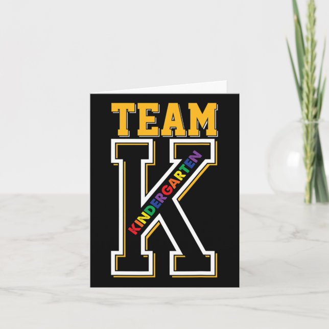 Tarjeta Estudiante de guardería K vuelve a la escuela prim (Anverso)