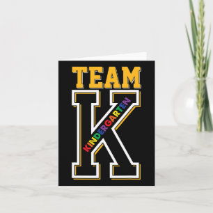 Tarjeta Estudiante De Jardín De Niños Team K Pasa A La Esc