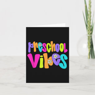 Tarjeta Estudiante De Preescolar Vibes De Nuevo A Scho