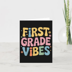 Tarjeta Estudiante De Primer Grado De Enseñanza De Vibes D