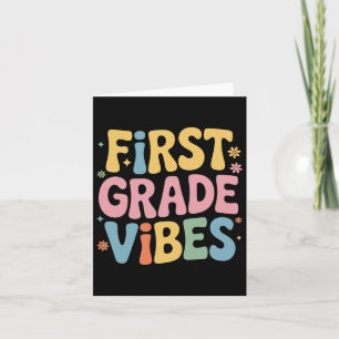 Tarjeta Estudiante De Primer Grado De Enseñanza De Vibes D