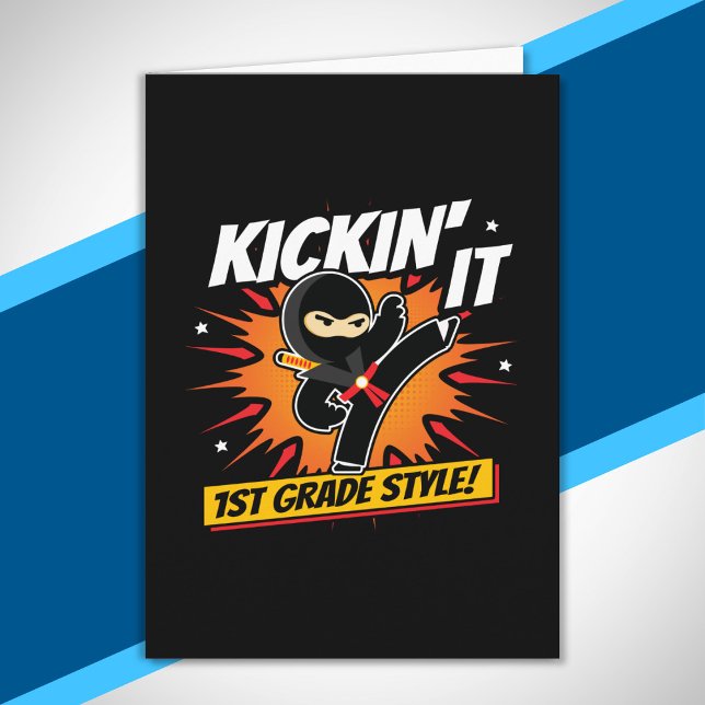 Tarjeta Estudiante de primer grado - De vuelta a la escuel (Subido por el creador)