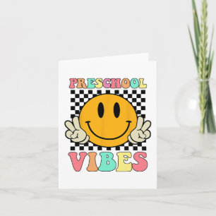 Tarjeta Estudiante De Vibes Retro El Día De La Escuela