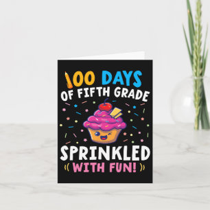 Tarjeta Estudiante Docente 100 Días De Quinto Grado Rociad