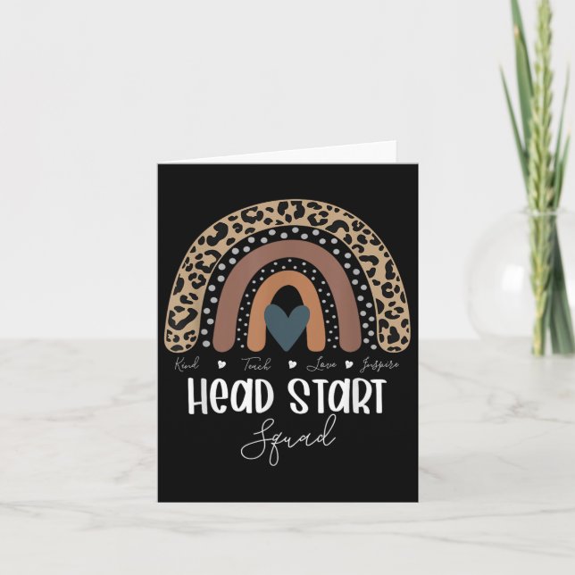 Tarjeta Estudiante Leopard Rainbow Teacher, inicio escolar (Anverso)